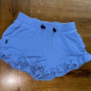 Polo by Ralph Lauren Blue Ruffle Hem Shorts